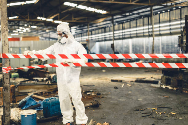 Professional Sewage Cleanup technician working in Mira Loma, CA